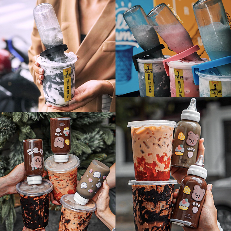 Mờ ê mê món trà sữa úp ngược độc nhất vô nhị ở Sài Gòn, nhiều nhân đôi mà giá vẫn rẻ bèo là sao?